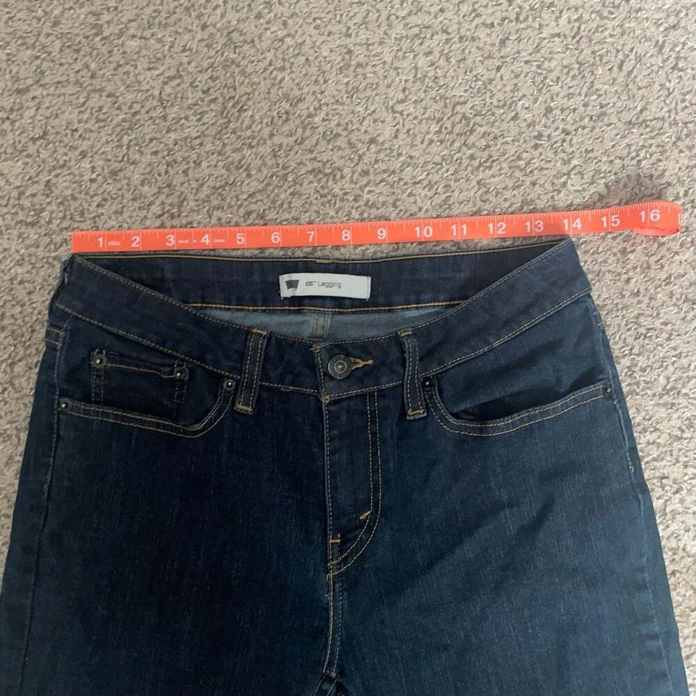 Levi's 535 Legging Dark Wash Skinny Jeans, Size 11M - Picture 2 of 7